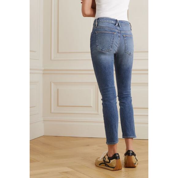 SLVRLAKE Lou Lou Cropped Mid-Rise Slim Leg Jeans - Picture 2 of 13